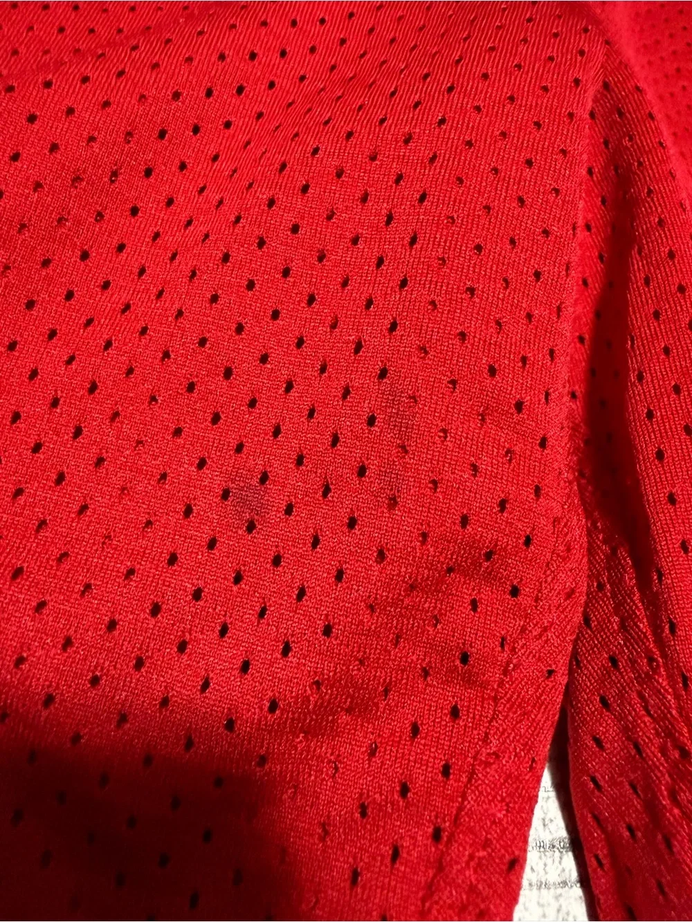 Air Jordan Mesh Basketball Shorts Men’s L Red (Inseam 8.5) Drawstring READ